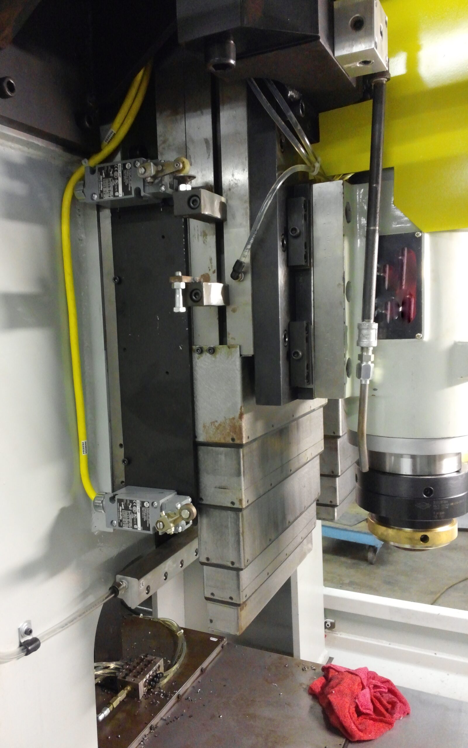 Slide and boring spindle